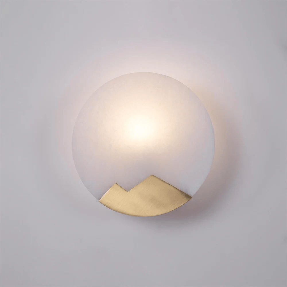 Nivisenne Bergförmige Alabaster-Wandleuchte