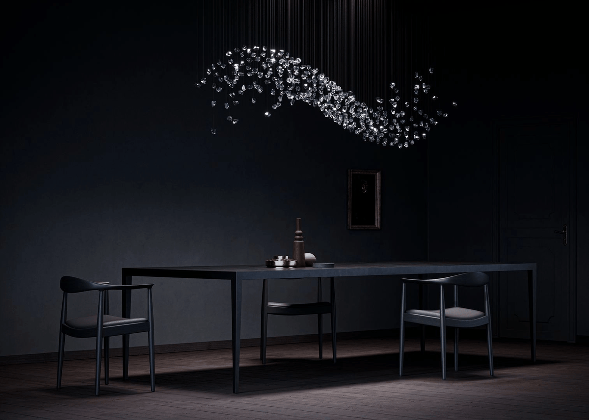 OreStone Grand Quartz Kristall Kronleuchter anpassbar
