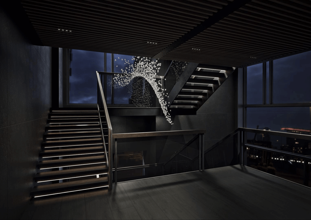 OreStone Grand Quartz Kristall Kronleuchter anpassbar