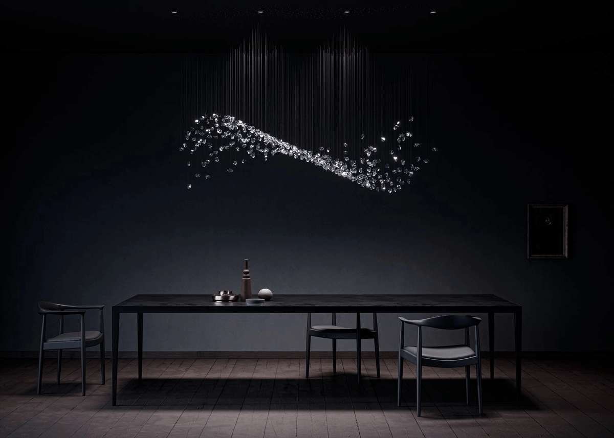 OreStone Grand Quartz Kristall Kronleuchter anpassbar