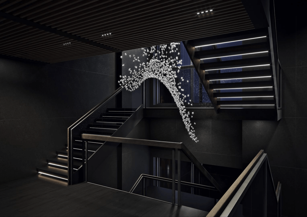 OreStone Grand Quartz Kristall Kronleuchter anpassbar
