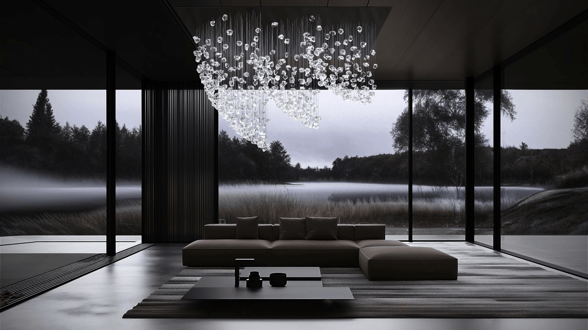 OreStone Grand Quartz Kristall Kronleuchter anpassbar