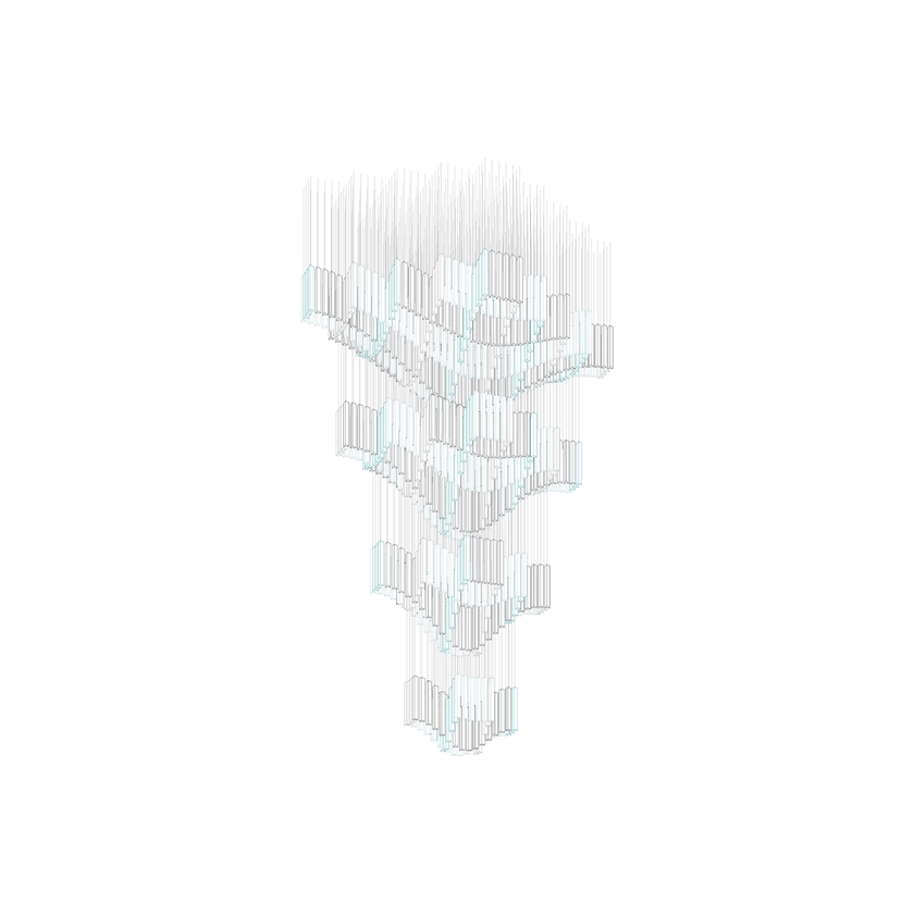 Lucanielle Diamond Cloud Strata Kronleuchter anpassen
