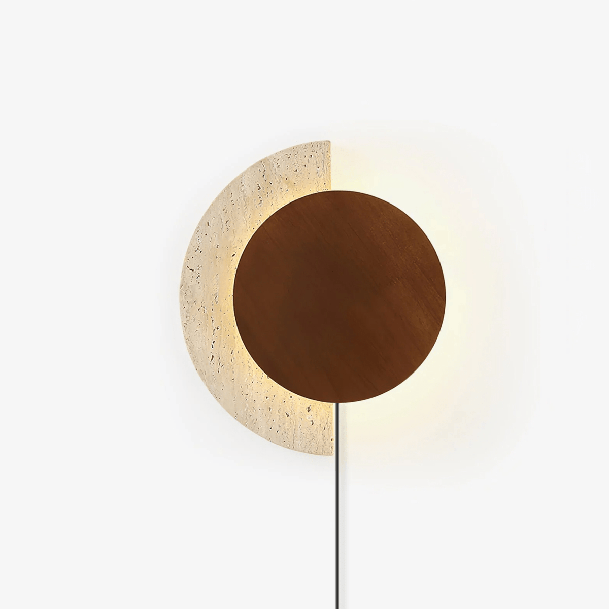 Crescent Halo Wandleuchte mit Stecker
