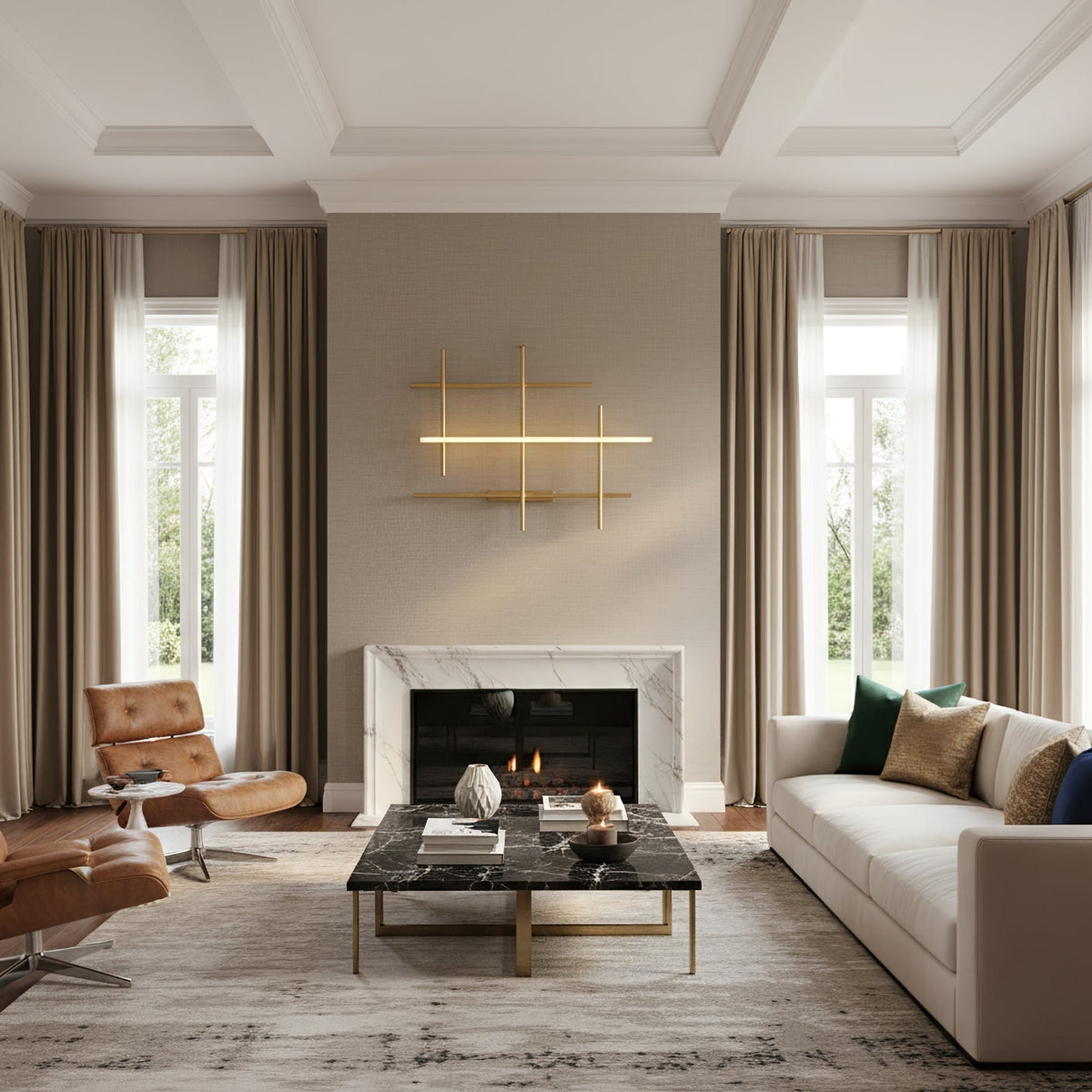 Geometric Linear Wandleuchte