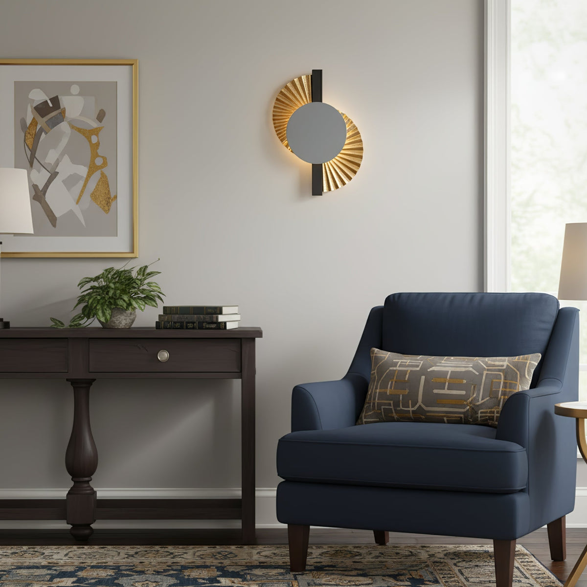 Arbordale Gilded Fan Wandleuchte in Gold