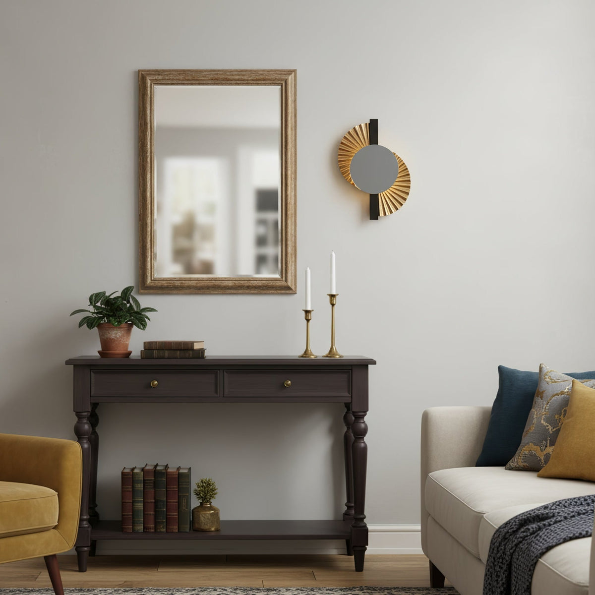 Arbordale Gilded Fan Wandleuchte in Gold