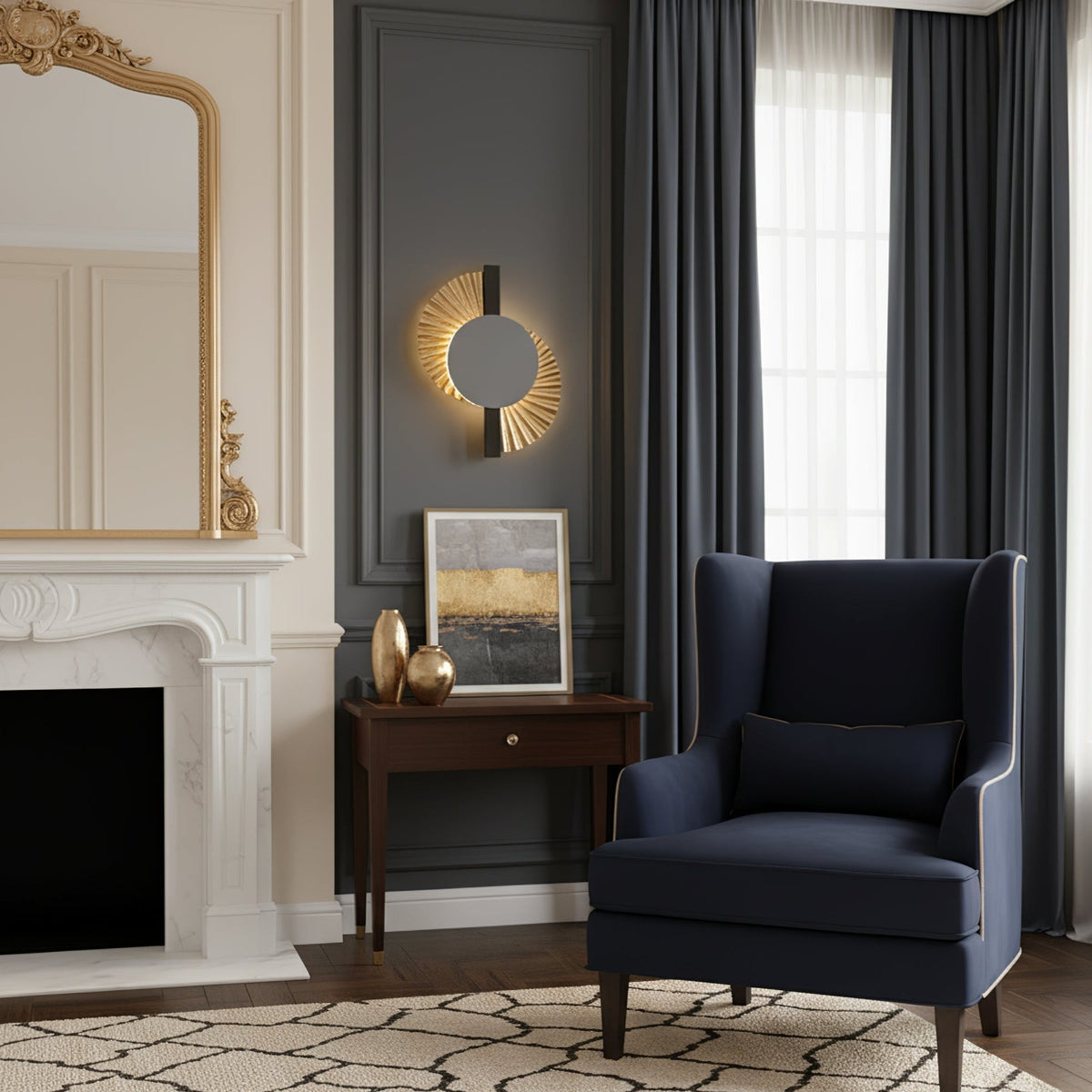 Arbordale Gilded Fan Wandleuchte in Gold