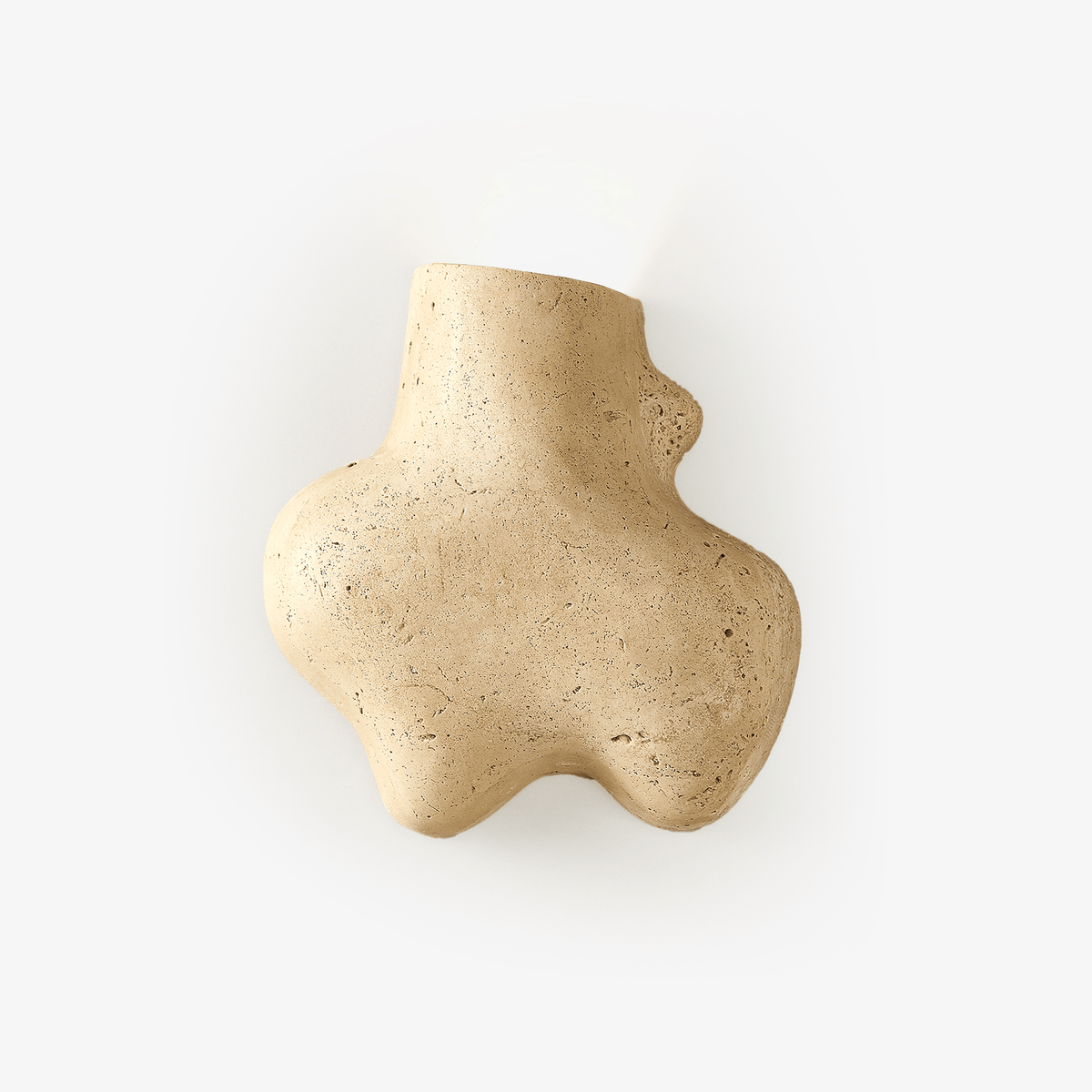 Whitlow Travertine Abstract Wandleuchte