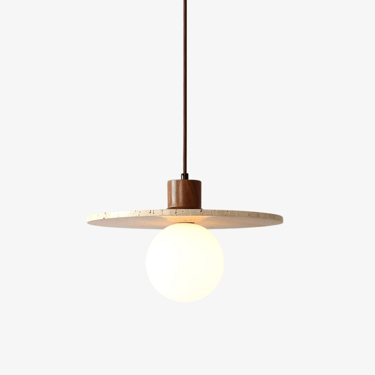 Tavuia Travertine-Halo-Pendelleuchte