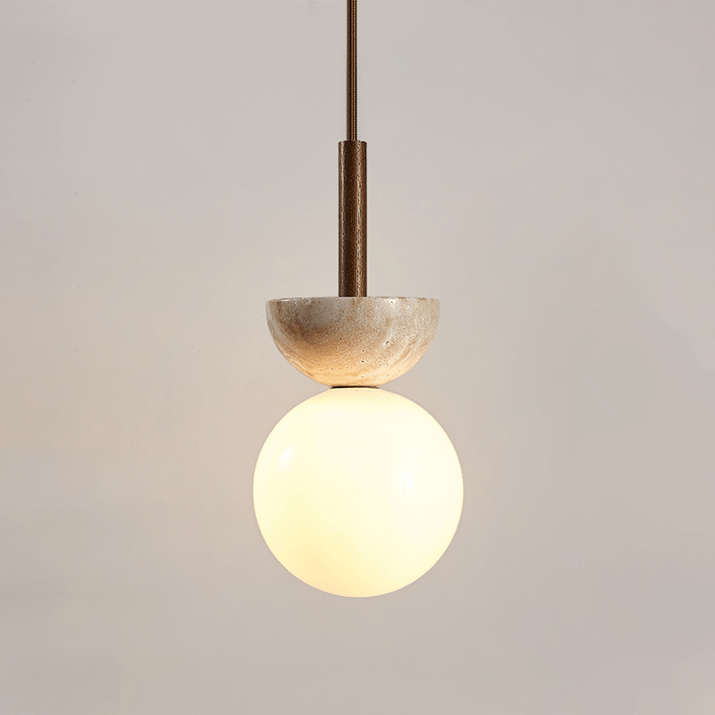 Calixen Travertine Half Duo Pendelleuchte
