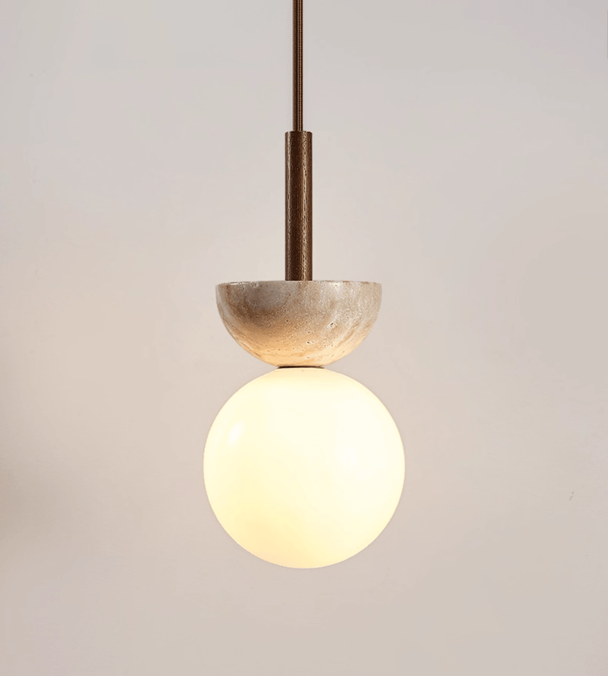 Calixen Travertine Half Duo Pendelleuchte