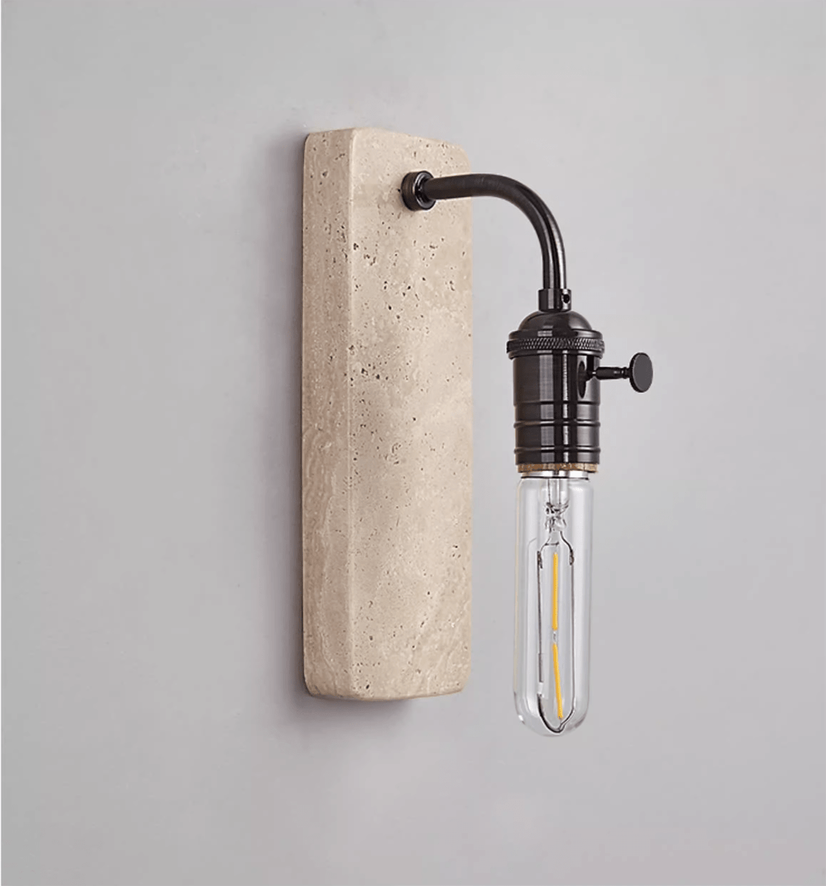 Alistair Industrial Stone Wandleuchte