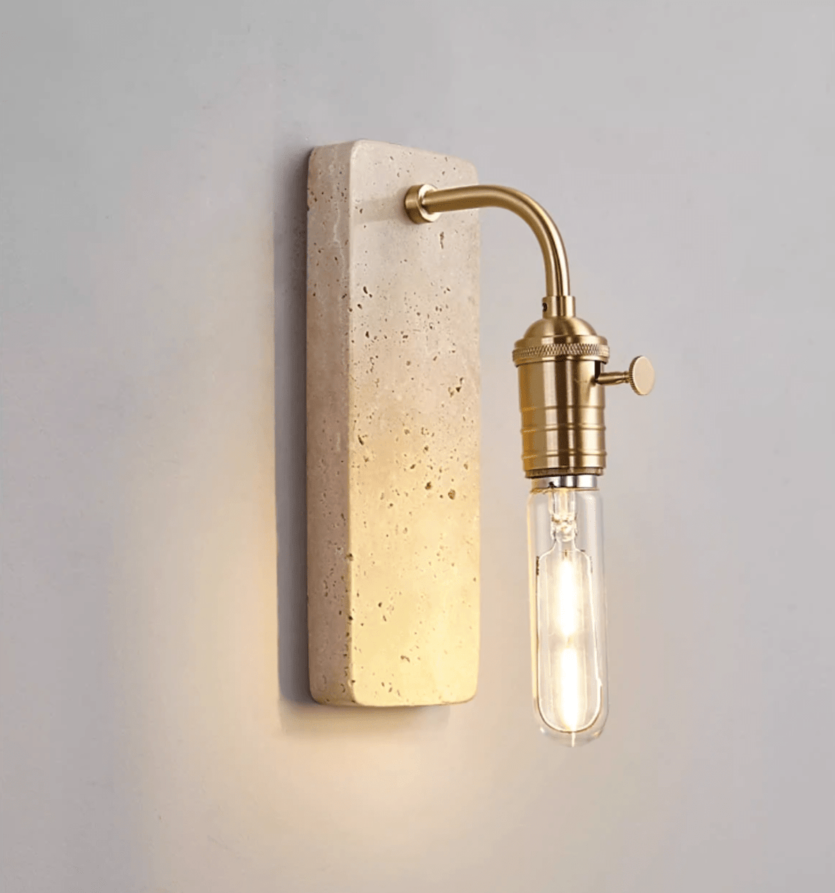 Alistair Industrial Stone Wandleuchte