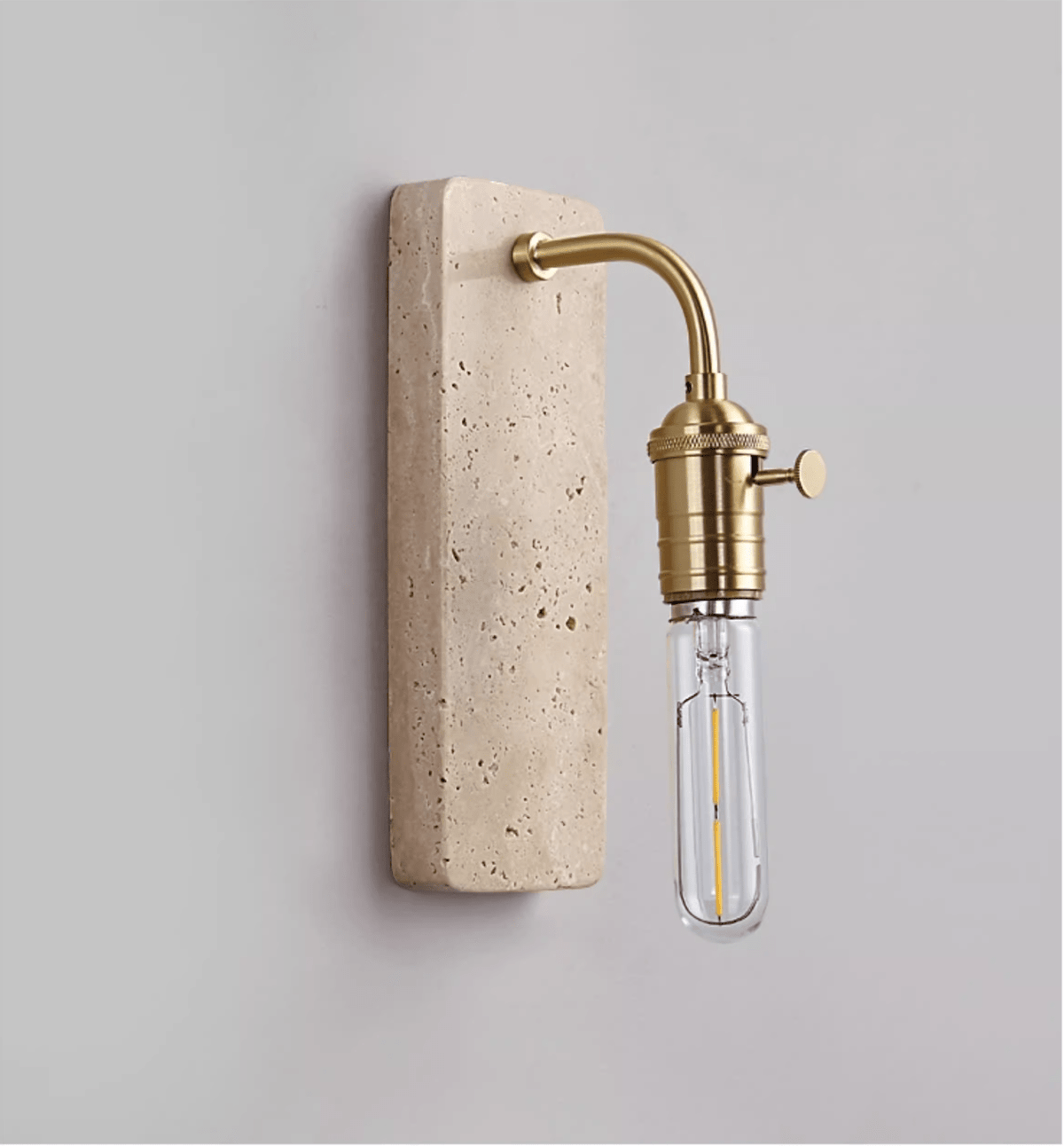 Alistair Industrial Stone Wandleuchte