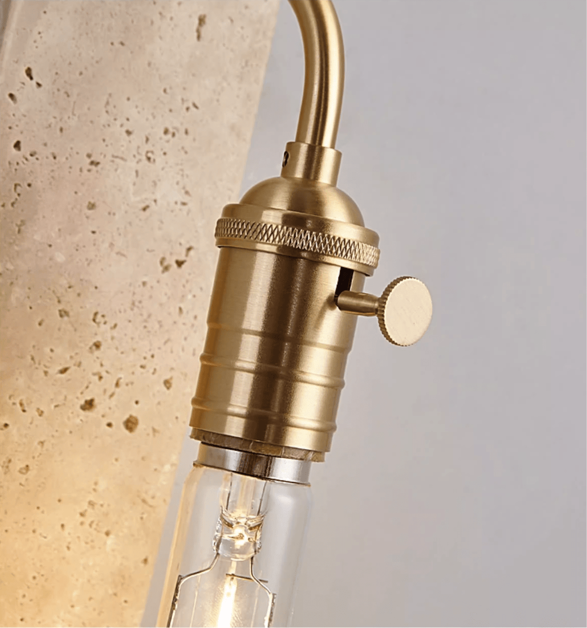 Alistair Industrial Stone Wandleuchte