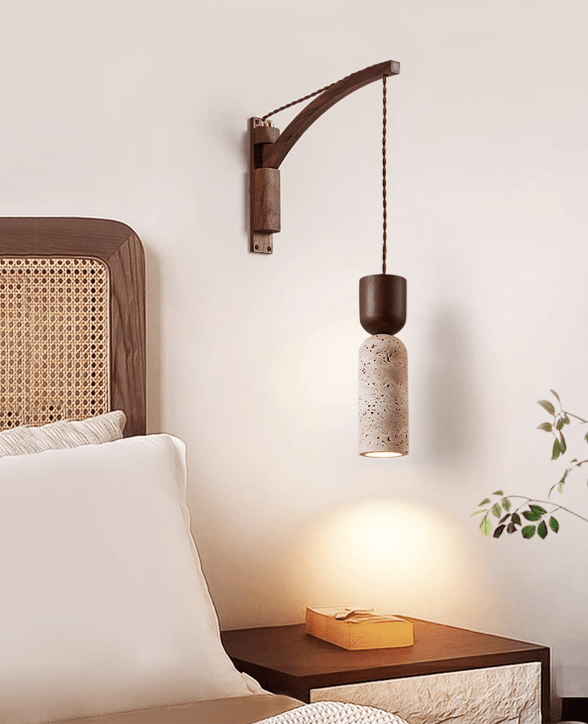 Lestemore Travertine Fusion Wandleuchte