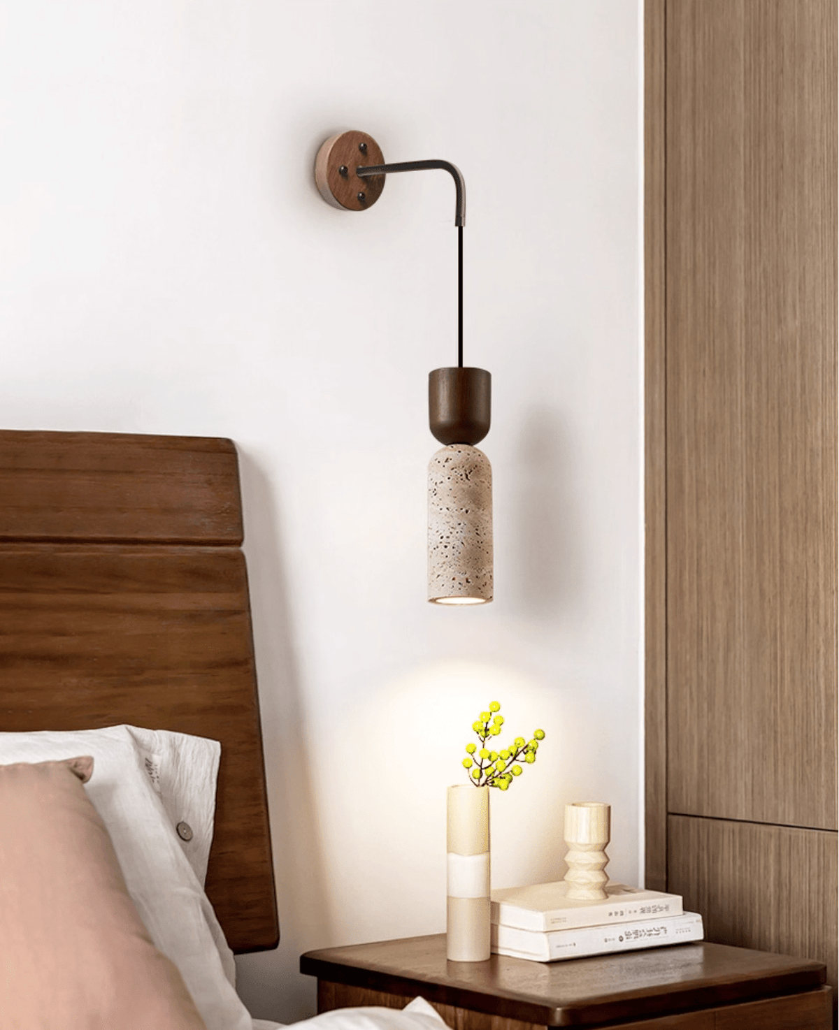 Lestemore Travertine Fusion Wandleuchte