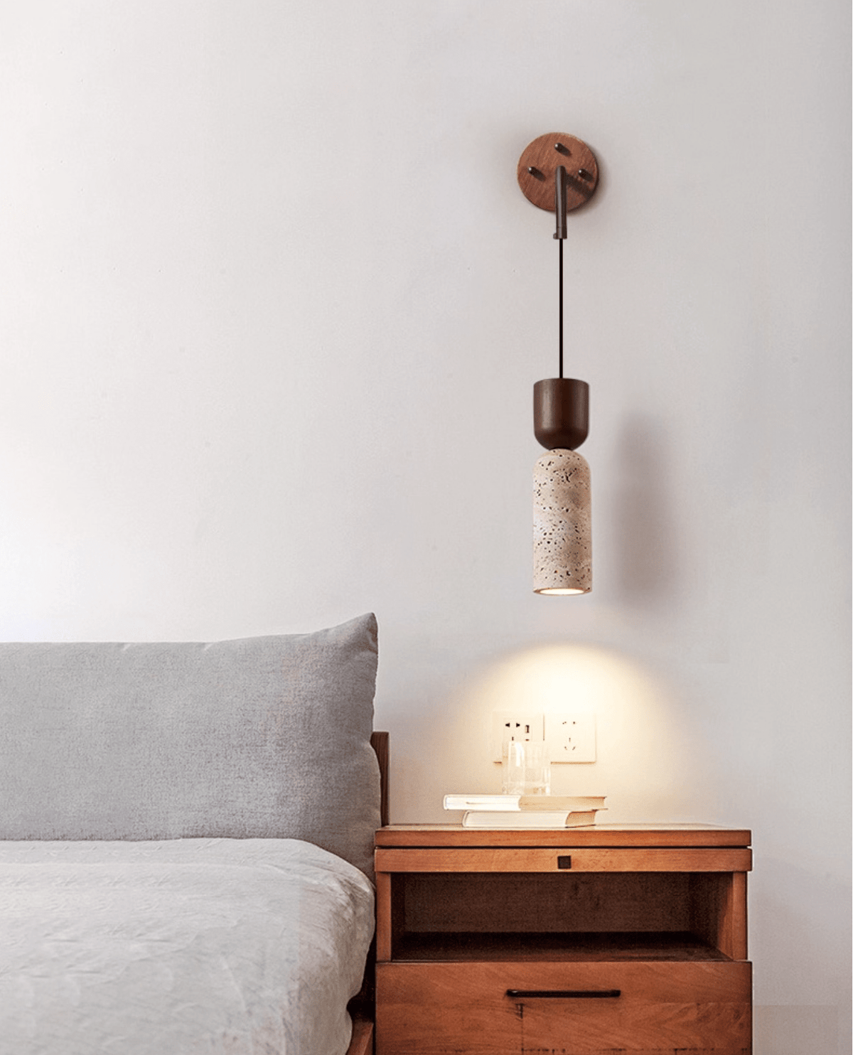 Lestemore Travertine Fusion Wandleuchte
