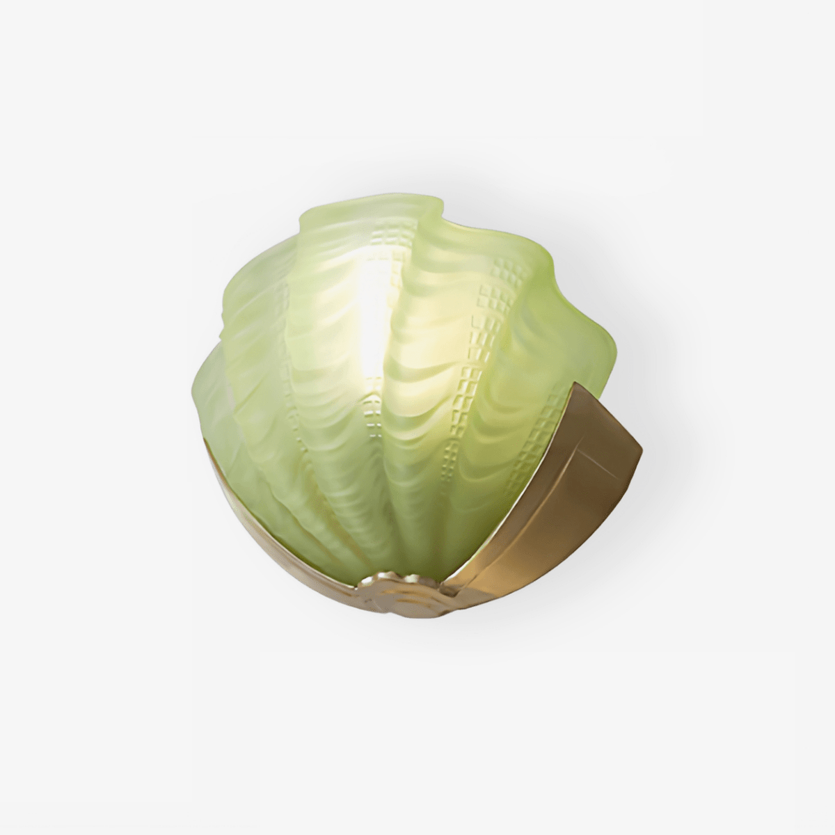 Nico Wandleuchte Art Deco Pendelleuchte aus Glas mit Wellenrand