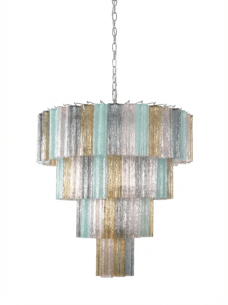 Kobi Kronleuchter Eclat Elegant bunte Glas-Prismen