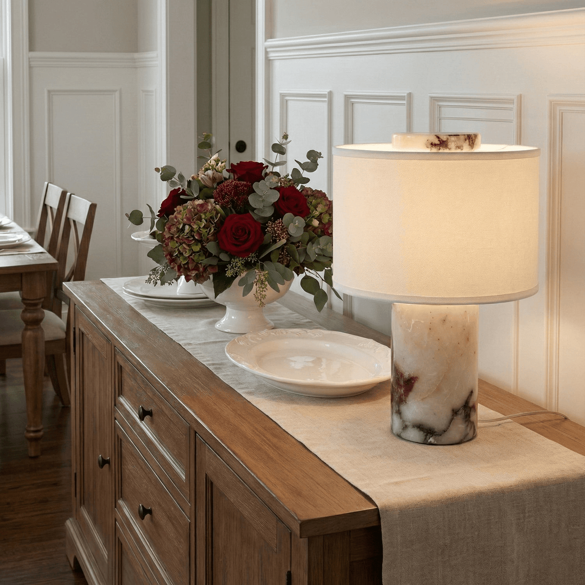 Eros Lumivor Elegante Marmor-Tischlampe