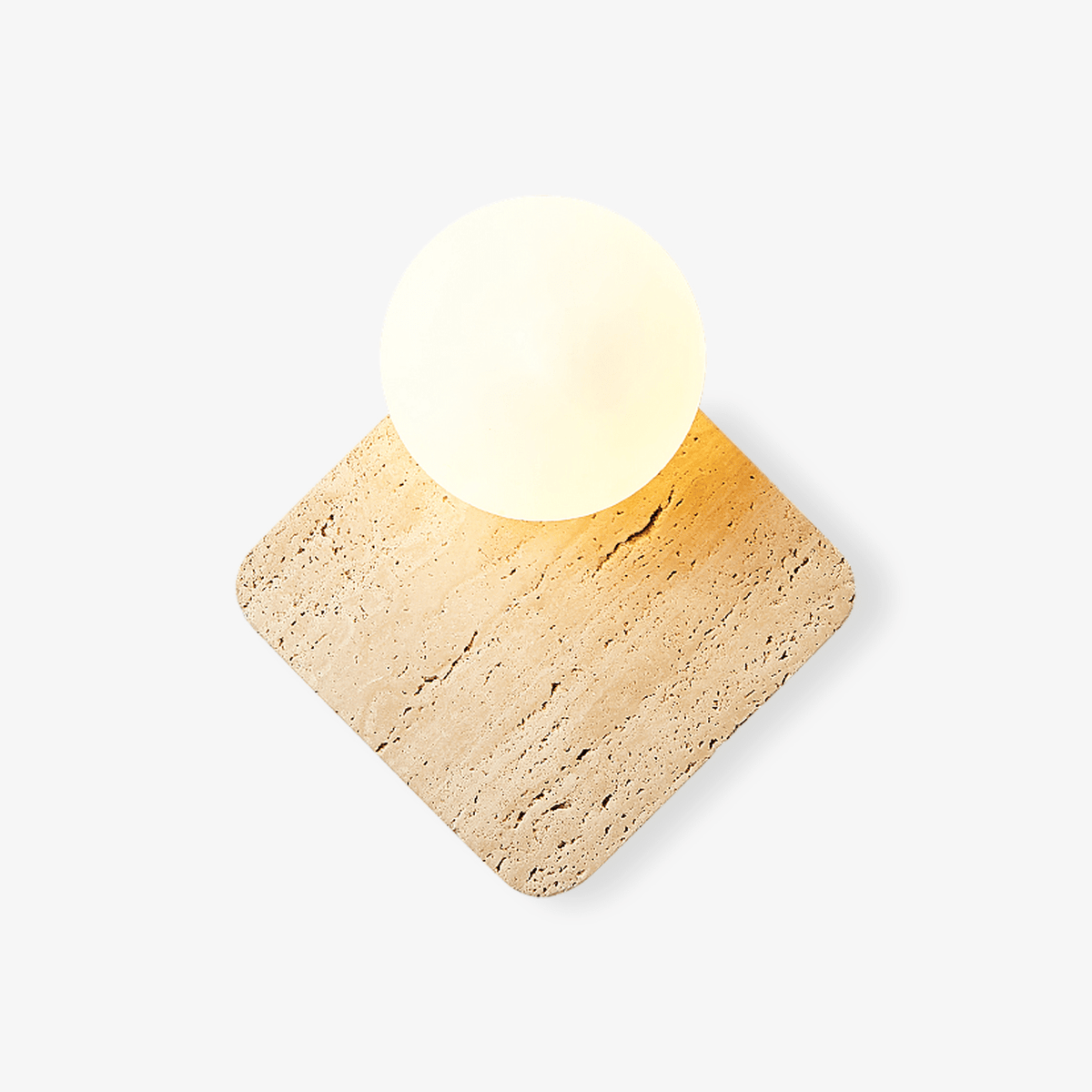 Pia Elmwood Kugel-Wandleuchte aus Holz