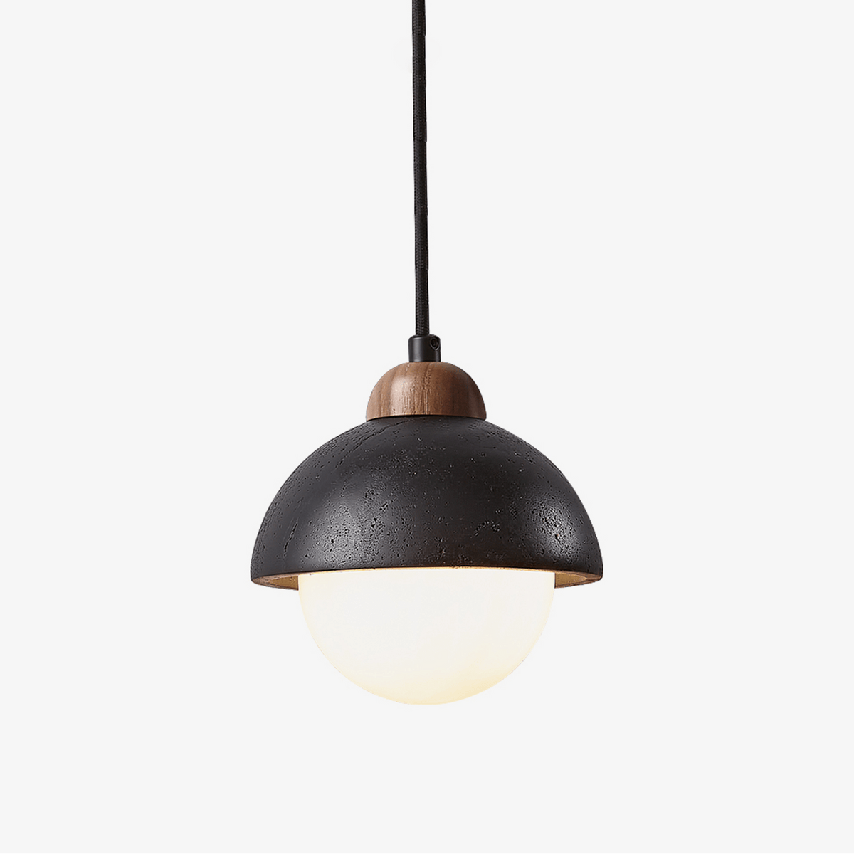 Tavoria Pendelleuchte Schwarz Travertin Simple Opal Modern für Esszimmer Küche