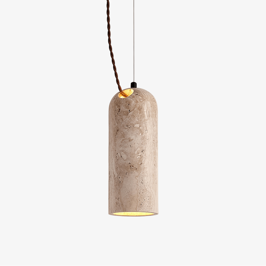 Talv elegante Pendelleuchte aus gelbem Travertin
