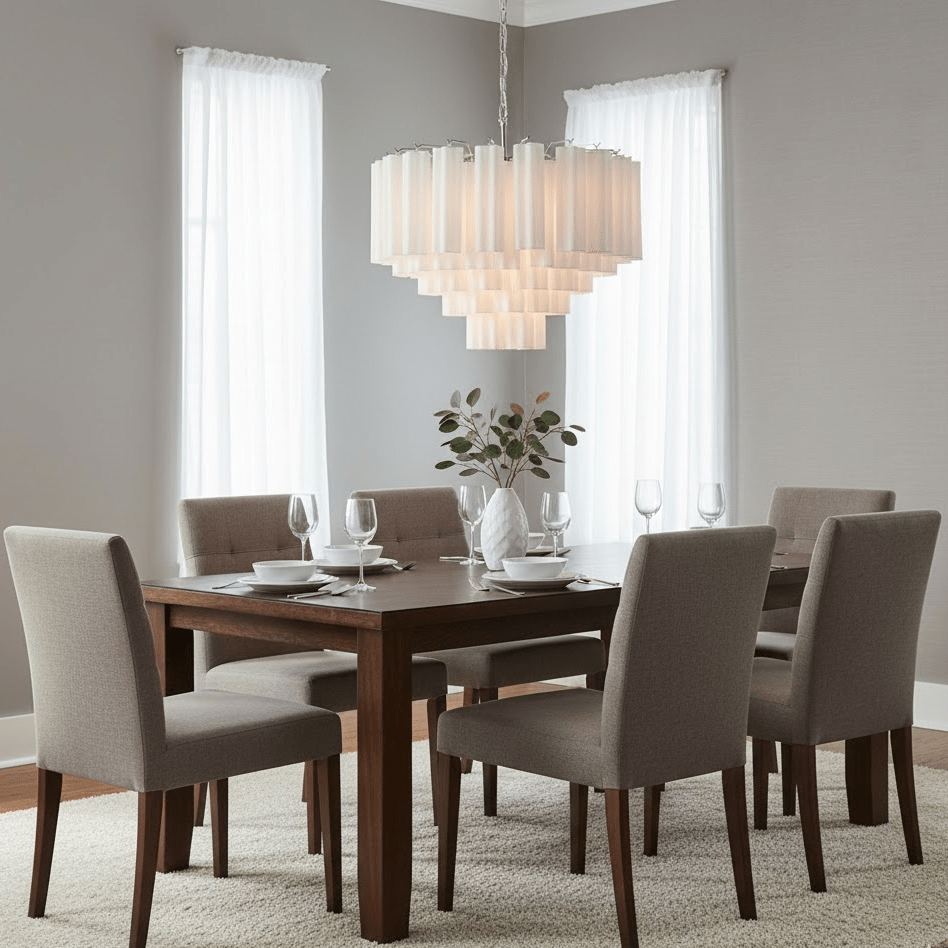 Bexy Kronleuchter aus Glas in Kaskadenform