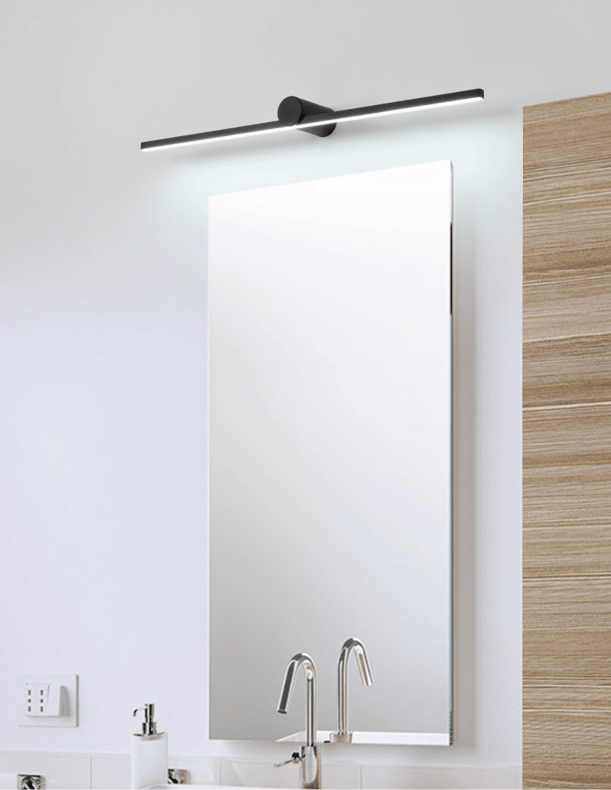 Kylb Schwarz Slim Wiederaufladbare Wandleuchte