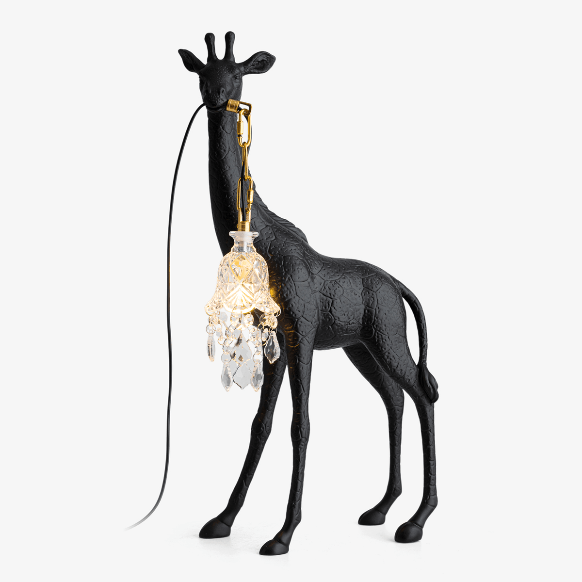 Fexl luxuriöse Giraffe Royale Skulptur-Stehleuchte