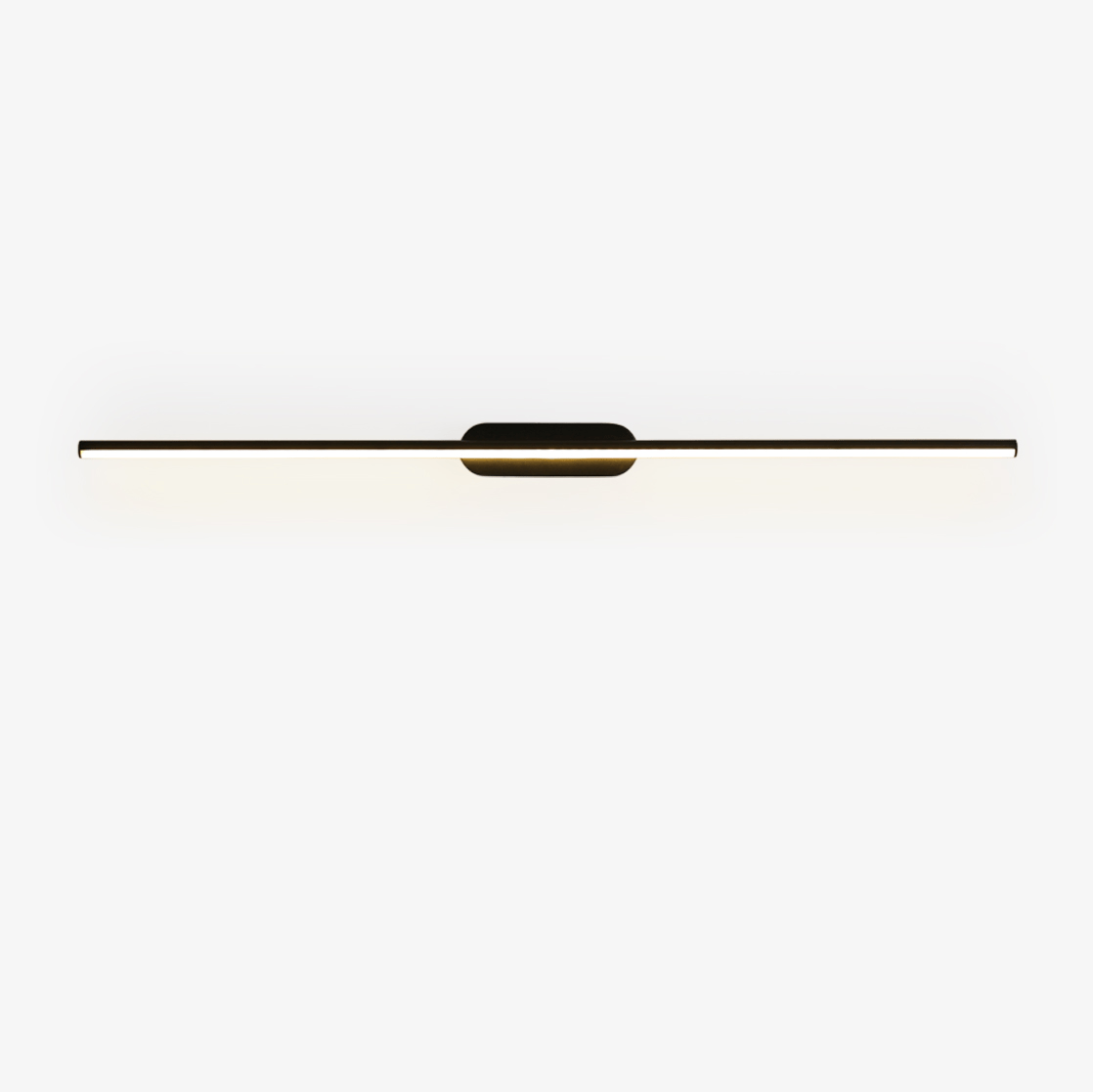 Qirma Schwarz schlanke lineare minimalistische Wandleuchte