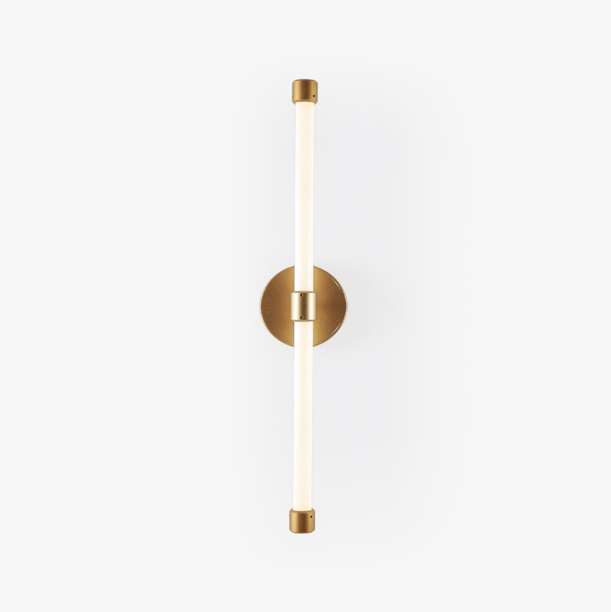 Voske vertikale Röhre minimalistische Messing-Wandleuchte