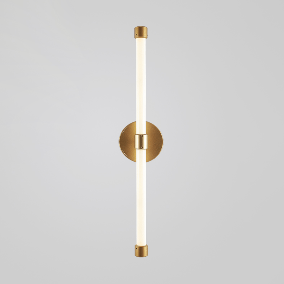 Voske vertikale Röhre minimalistische Messing-Wandleuchte