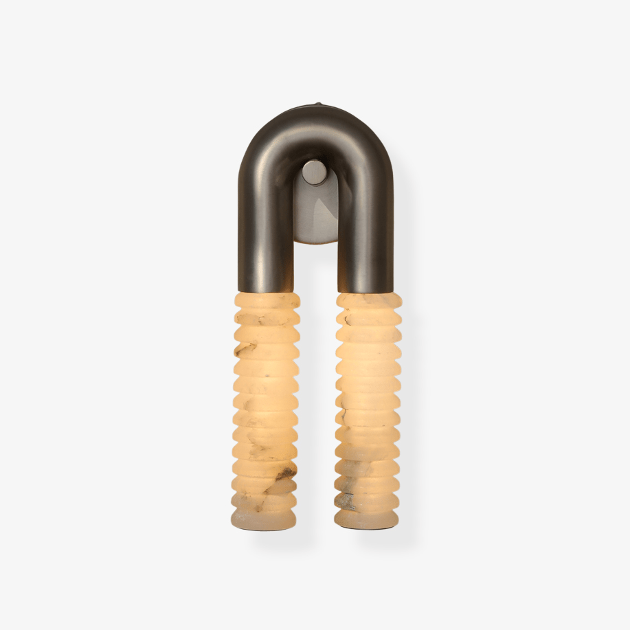 Talbe Alabaster Arc Ridge moderne Wandleuchte