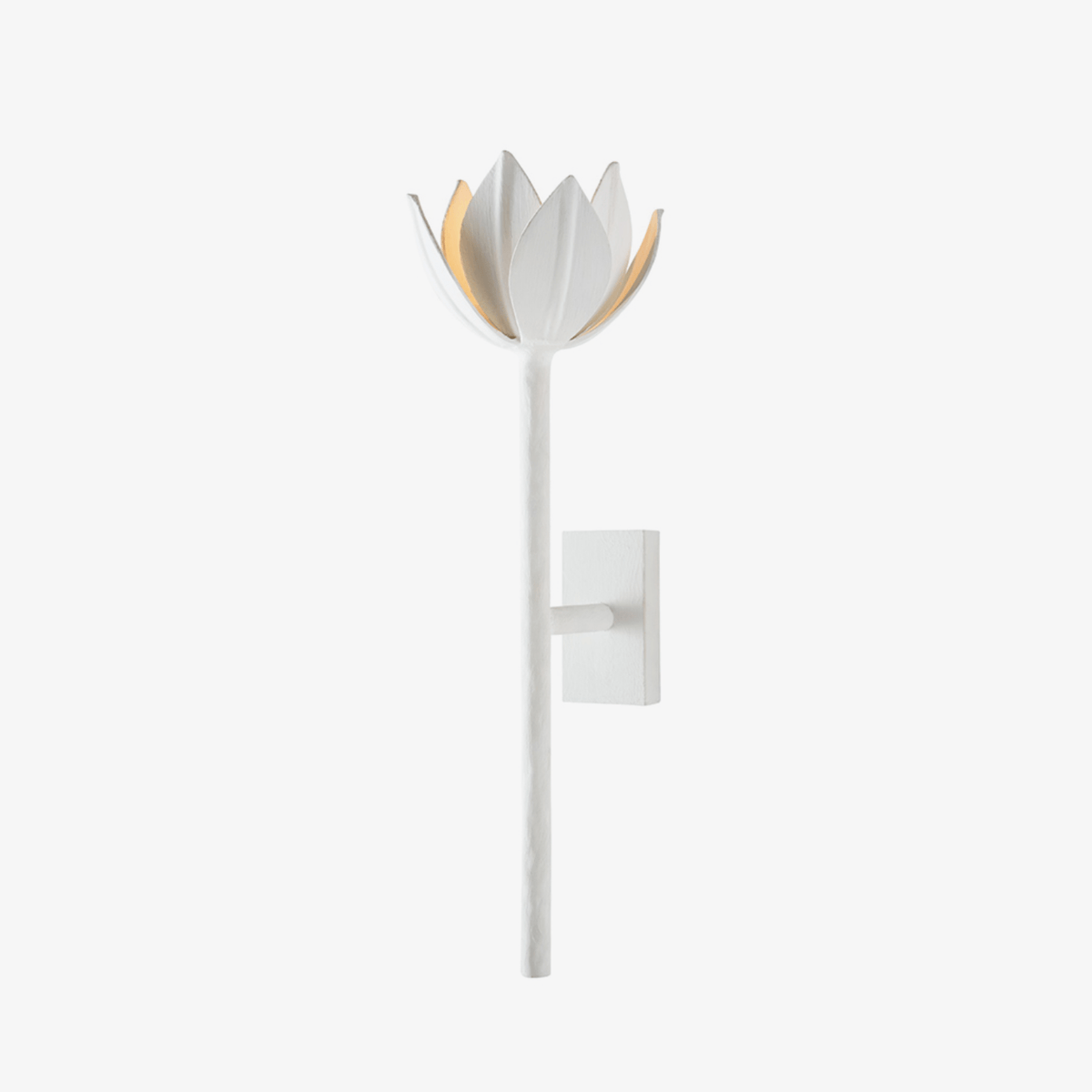 Clira Messing Lotus-Blüte Wandleuchte