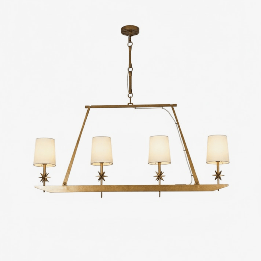 Lynve Kronleuchter Elegant Stellar Linear aus Messing