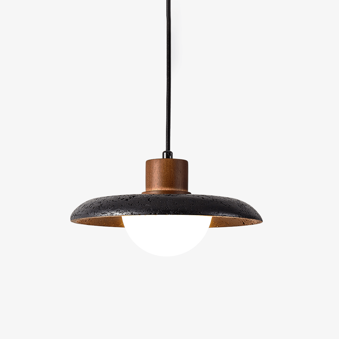 Podve Schwarz Travertin Minimalistische Pendelleuchte