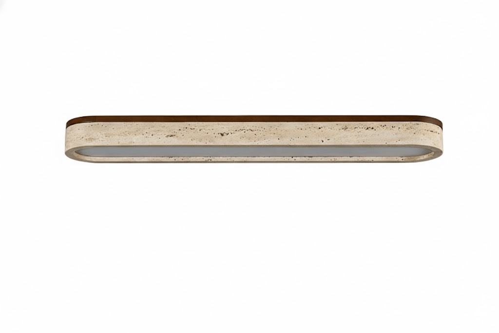 Kirbe Gelber Travertin lineare Deckenleuchte