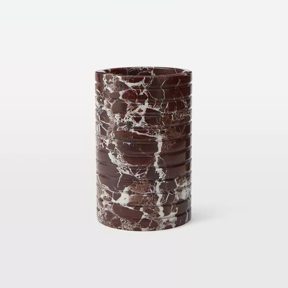 Hemzi Rosso Levanto Marmor Vessel-Skulptur aus natürlichem Stein High-End Dekor