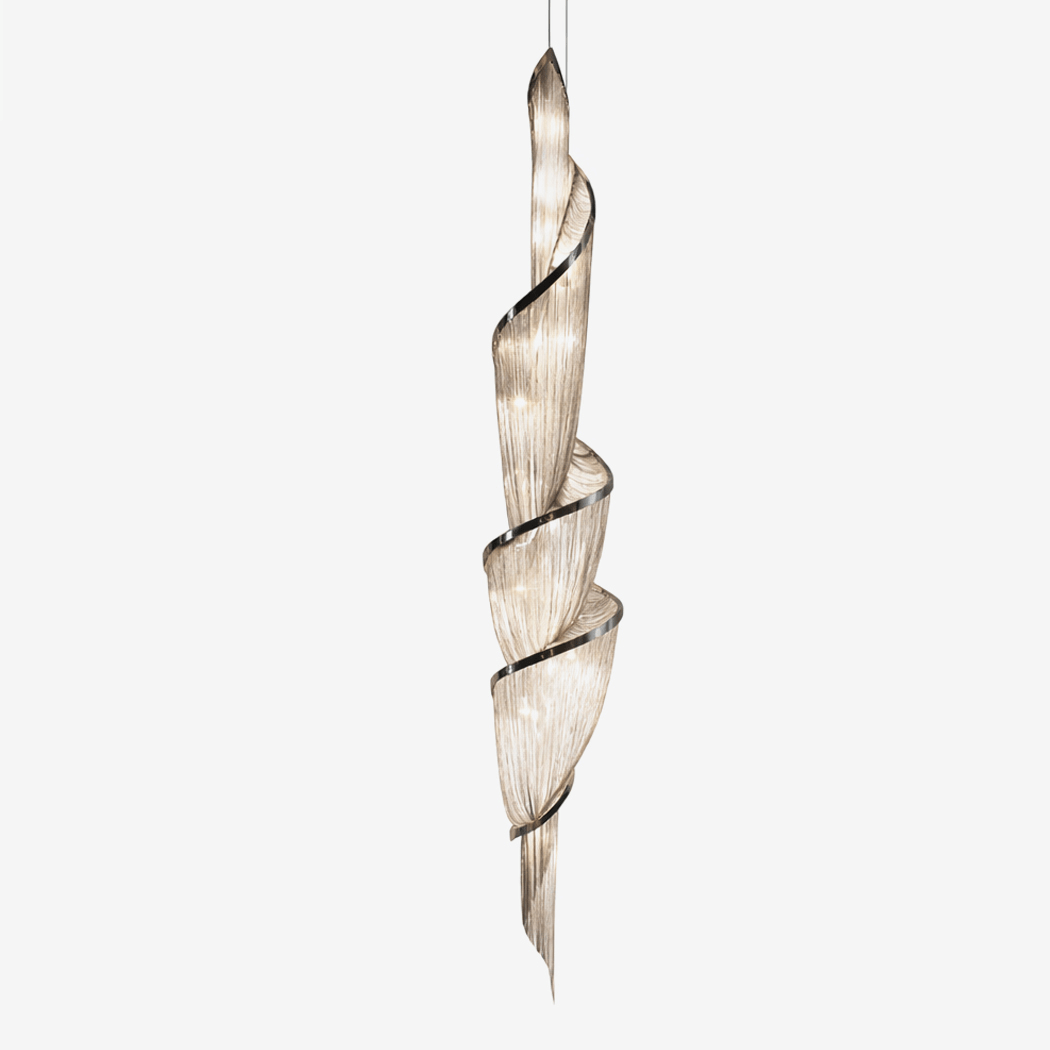 Renoian Kronleuchter mit Spiralkette