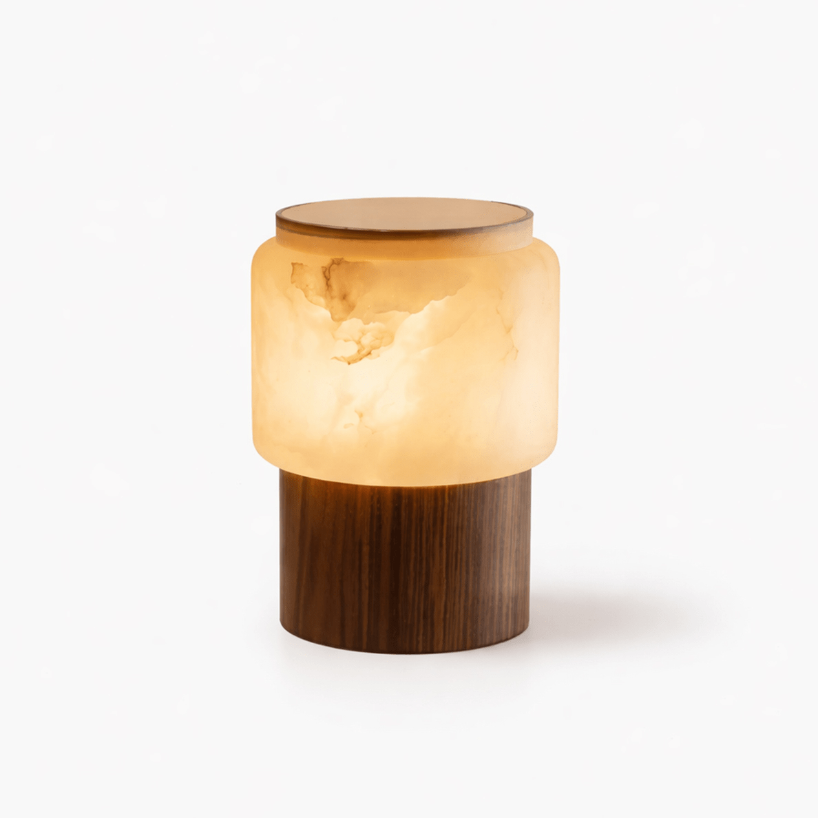 Nivalielle Tischleuchte aus Alabaster