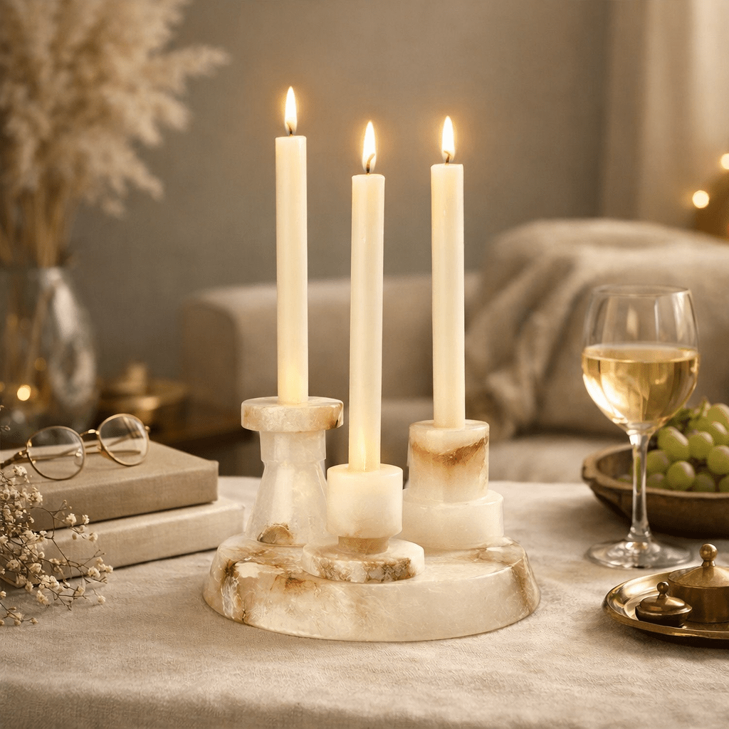 Vesperin Kerzenständer aus Marmor