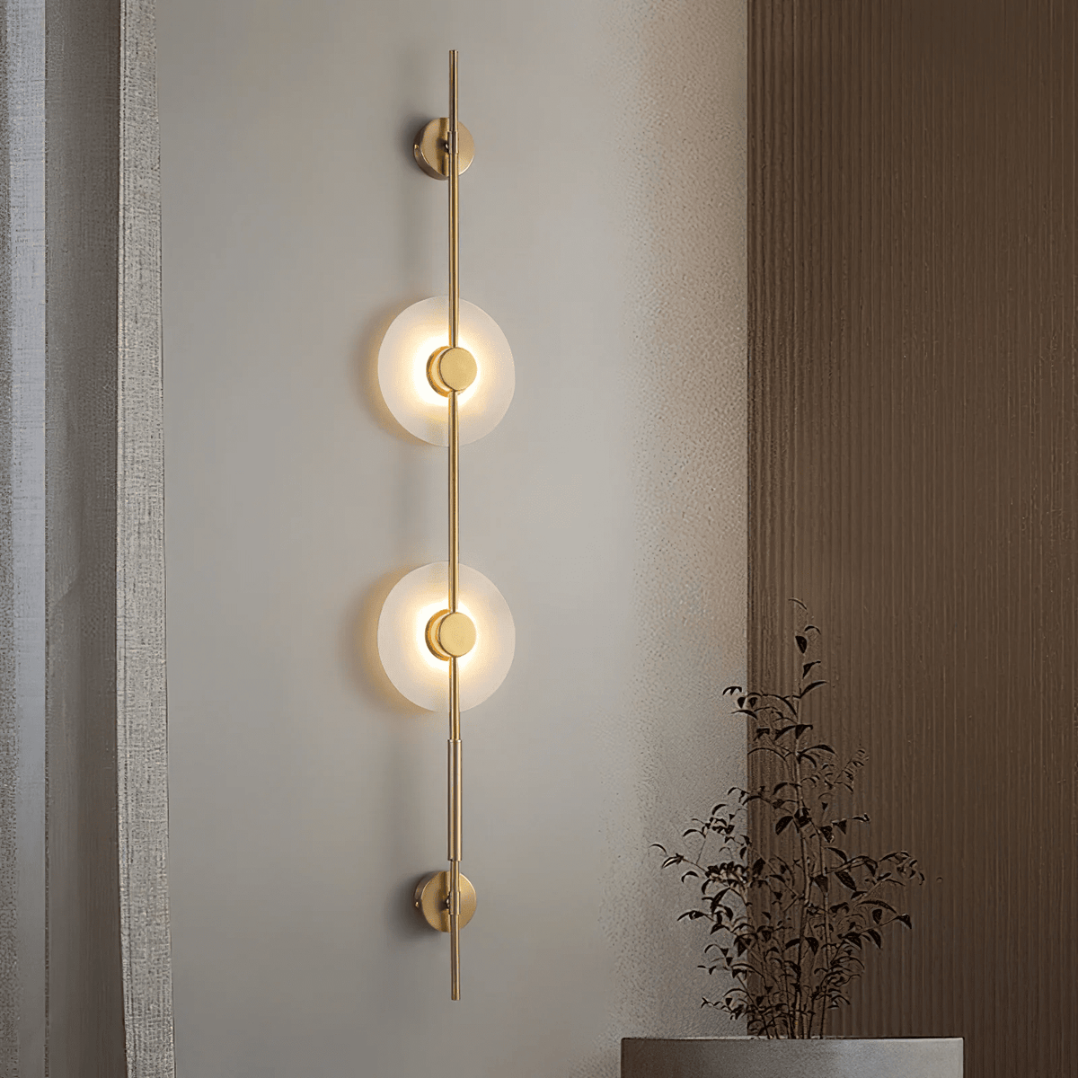 Neron Alabaster vertikale Wandleuchte