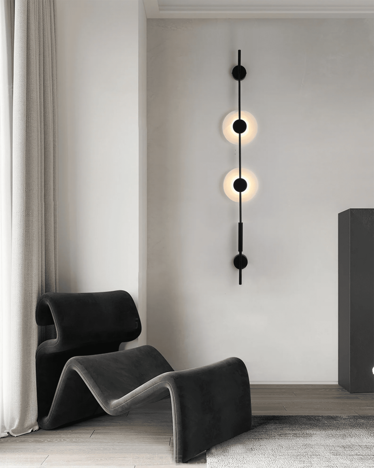 Neron Alabaster vertikale Wandleuchte
