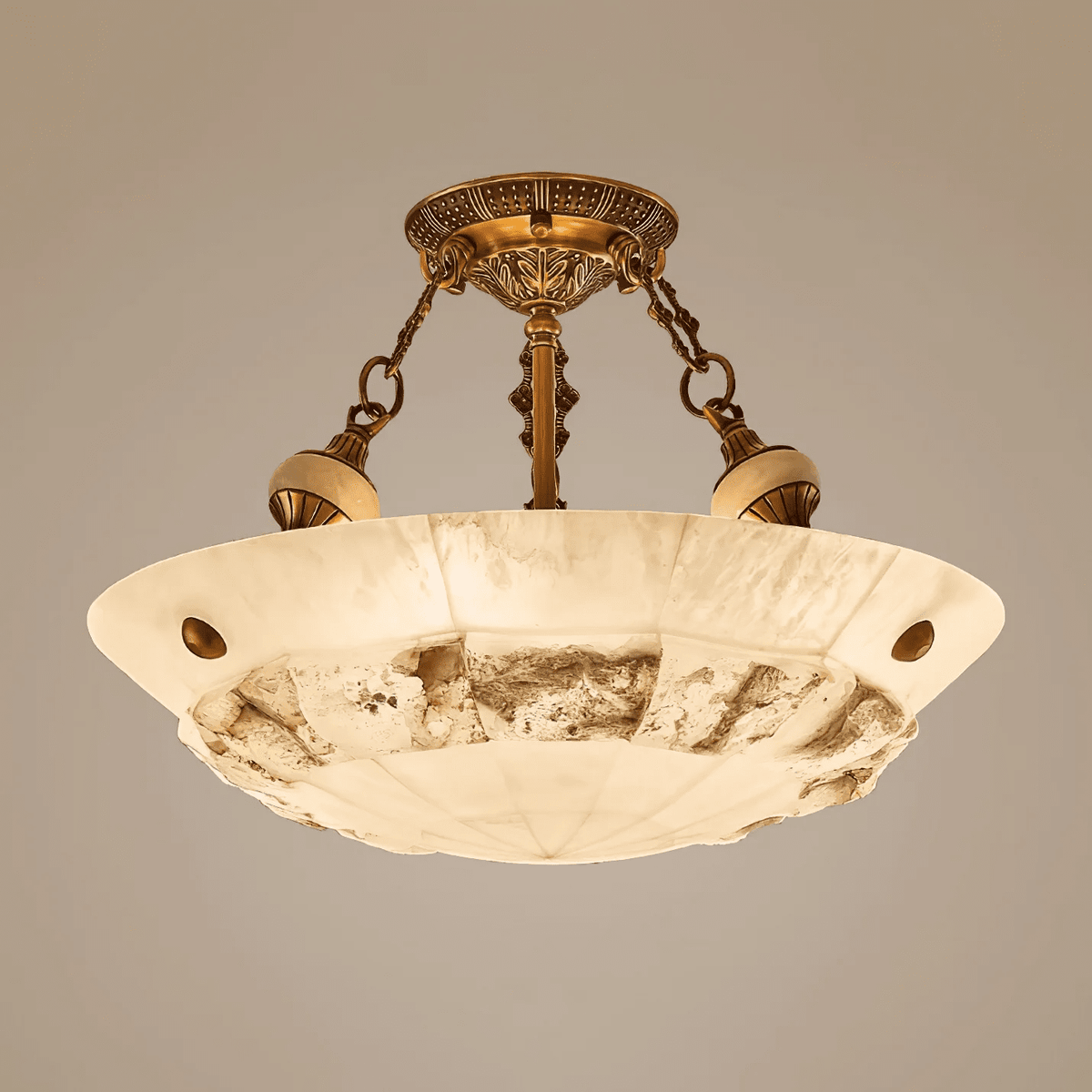 Dorevaux Alabaster Deckenleuchte