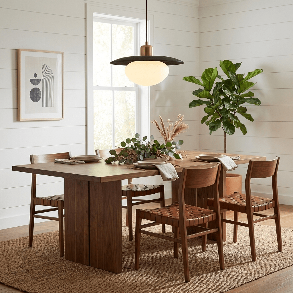 Solmere Alabaster Pendelleuchte mit Holzscheibe