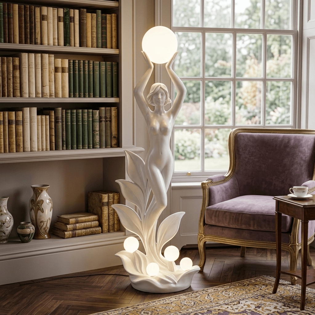 Galatea Aurora Muse Skulpturale Stehleuchte