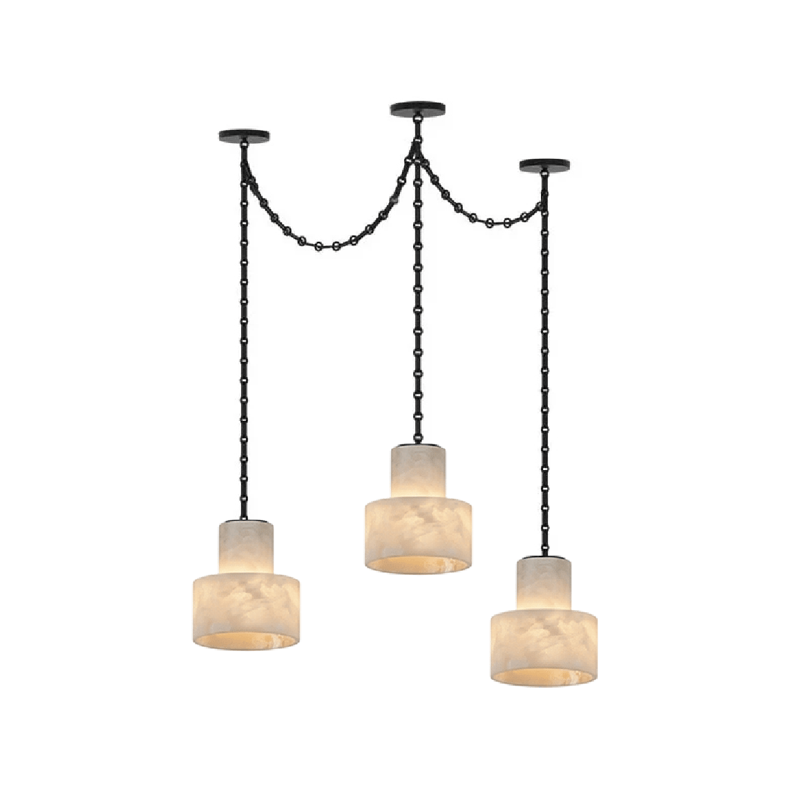 Leocadie Multi-Tier Kettenzylinder-Pendelleuchte